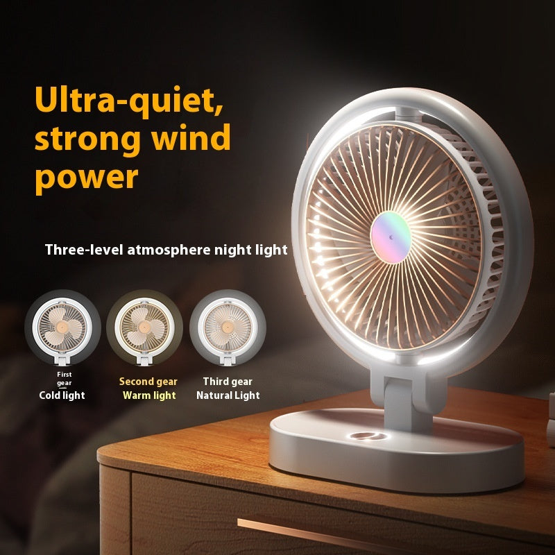 Home Office Little Fan Dual-purpose Charging And Plug-in Cycle